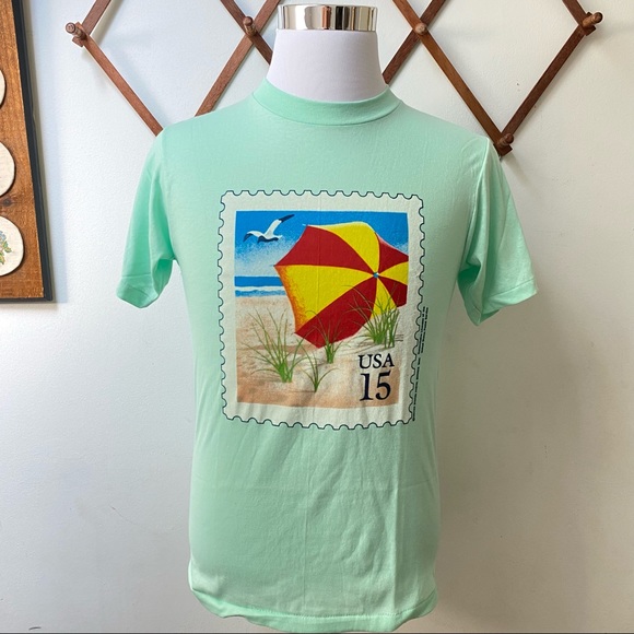 1990 Vintage United States Postal Service Stamp 15 Tee - Picture 16 of 16